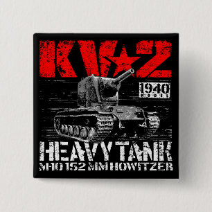 Badge Carré 5 Cm KV-2 Char lourd soviétique