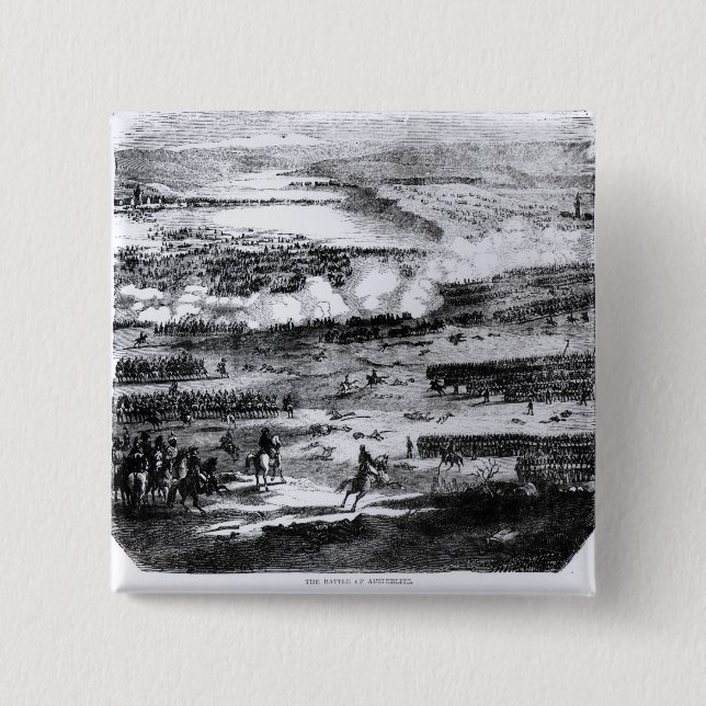 Badge Carré 5 Cm La bataille d'Austerlitz, le 2 décembre 1805 (Devant)