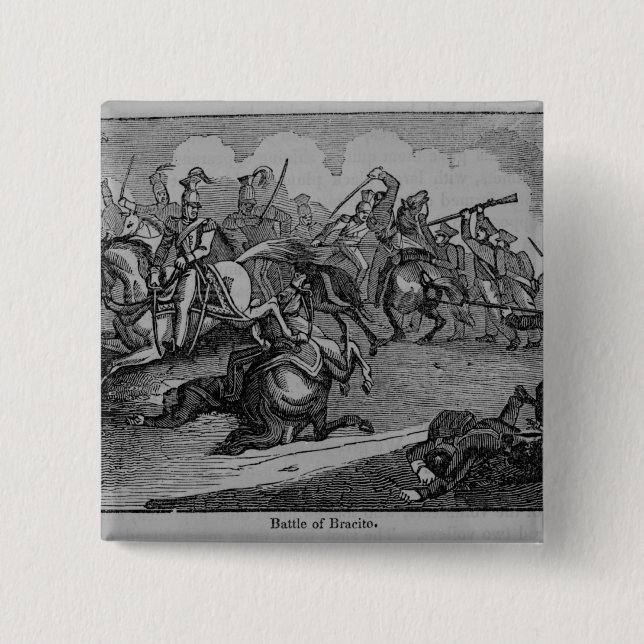 Badge Carré 5 Cm La bataille de Bracito (Devant)