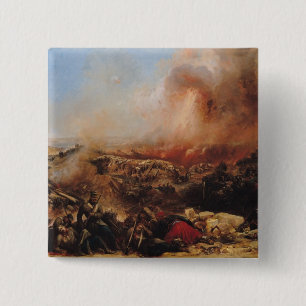 Badge Carré 5 Cm La bataille de Sébastopol