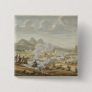 Badge Carré 5 Cm La bataille du bâti le Thabor, 27 Ventose, année 7
