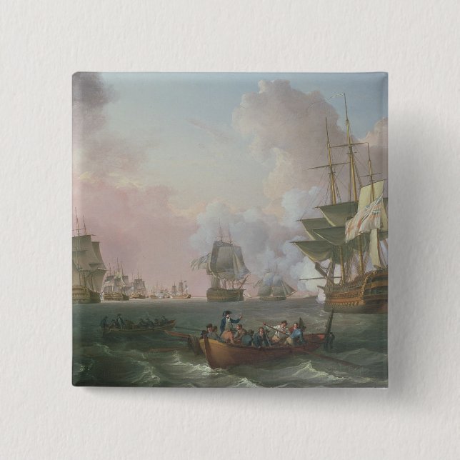 Badge Carré 5 Cm La bataille du Nil (Devant)