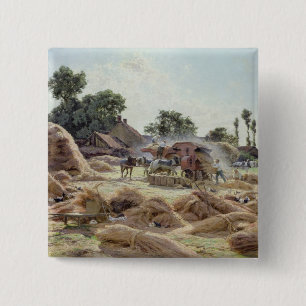 Badge Carré 5 Cm La batteuse 1896