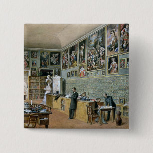 Badge Carré 5 Cm La bibliothèque