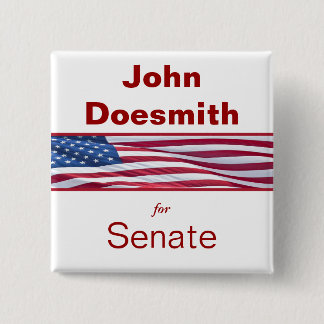 Badge Carré 5 Cm La Campagne Politique Boutonne Les Élections Polit