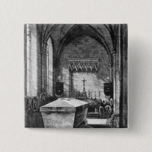 Badge Carré 5 Cm La chapelle mortuaire à l'église de St Mary