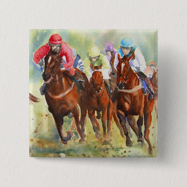 Badge Carré 5 Cm La chasse (Devant)