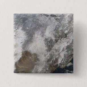 Badge Carré 5 Cm La Chine du nord-est