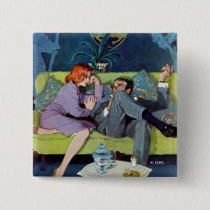 Badge Carré 5 Cm La dernière incursion de Monte noir