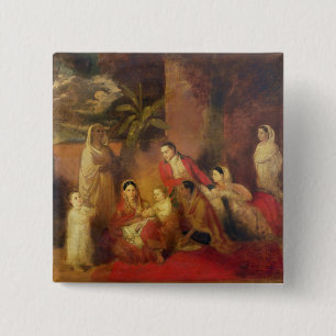 Badge Carré 5 Cm La famille de Palmer, 1785