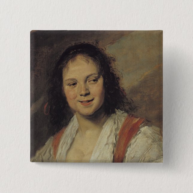 Badge Carré 5 Cm La femme gitane, c.1628-30 (Devant)