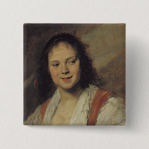 Badge Carré 5 Cm La femme gitane, c.1628-30
