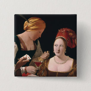 Badge Carré 5 Cm La fraude avec l'as des diamants