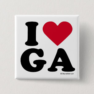 BADGE CARRÉ 5 CM LA GÉORGIE - AMOUR GA D'I - AMOUR LA GÉORGIE D'I