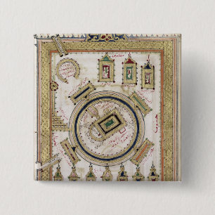 Badge Carré 5 Cm La grande mosquée de Mecque