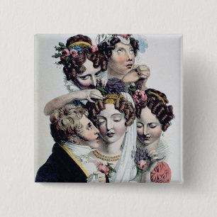 Badge Carré 5 Cm La jeune mariée, c.1820 (litho)