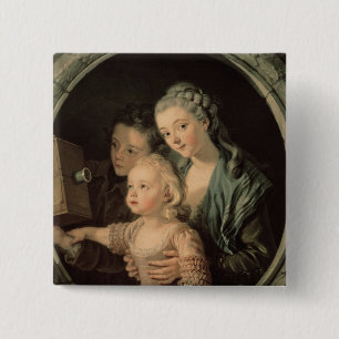 Badge Carré 5 Cm La lanterne magique, 1764