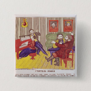 Badge Carré 5 Cm La leçon de chant