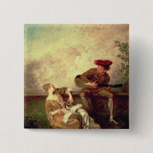 Badge Carré 5 Cm La leçon de chant