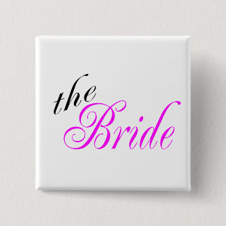 Badge Carré 5 Cm La mariée - Customisée