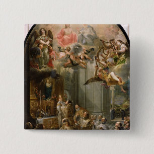 Badge Carré 5 Cm La masse pour l'ordre de Trinitarians, 1666
