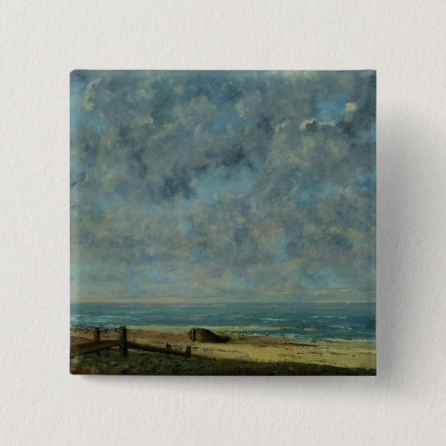 Badge Carré 5 Cm La mer, c.1872 (Devant)