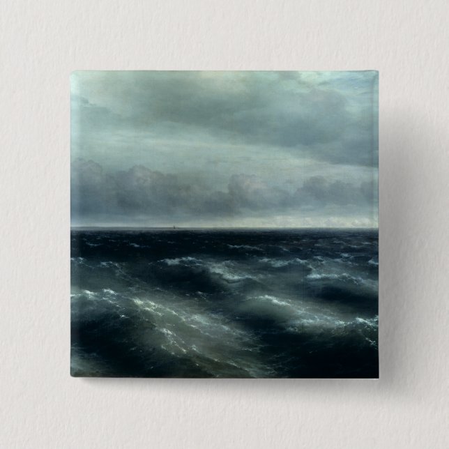 Badge Carré 5 Cm La Mer Noire, 1881 (Devant)