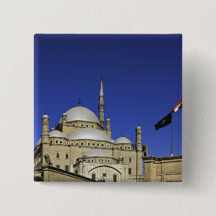 Badge Carré 5 Cm La mosquée de Mohammed Ali à la citadelle, aussi