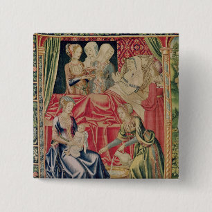 Badge Carré 5 Cm La naissance de la Vierge