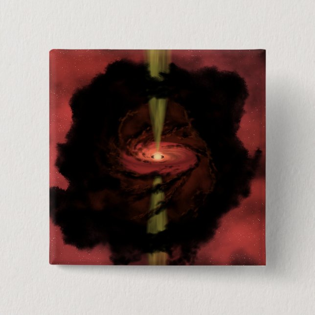 Badge Carré 5 Cm La naissance d'une étoile (Devant)