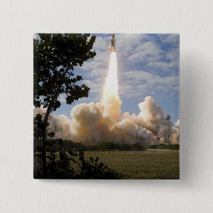 Badge Carré 5 Cm La navette spatiale l'Atlantide enlève 19