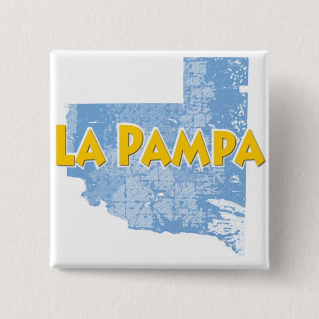 Badge Carré 5 Cm La Pampa (Devant)
