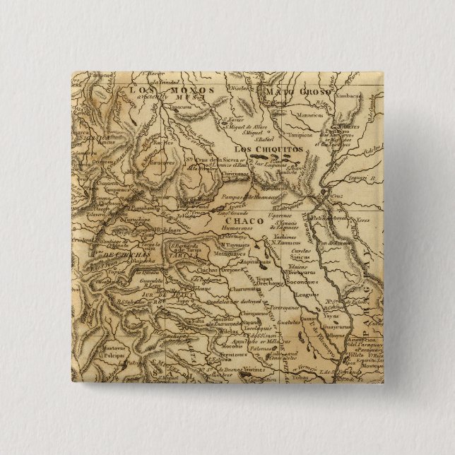 Badge Carré 5 Cm La Plata (Devant)