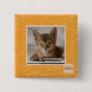 Badge Carré 5 Cm La plume est morte