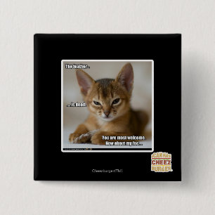 Badge Carré 5 Cm La plume est morte