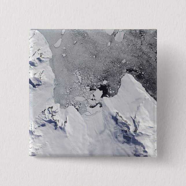 Badge Carré 5 Cm La pointe nord de l'île Alexander (Devant)