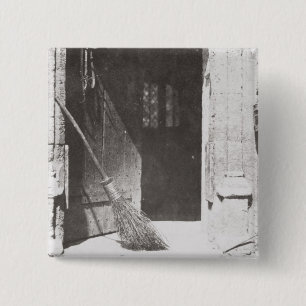Badge Carré 5 Cm La porte ouverte, mars 1843 (photo de b/w)