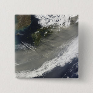 Badge Carré 5 Cm La poussière au-dessus du Japon