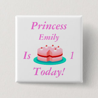 Badge Carré 5 Cm La princesse est personnalisable aujourd'hui