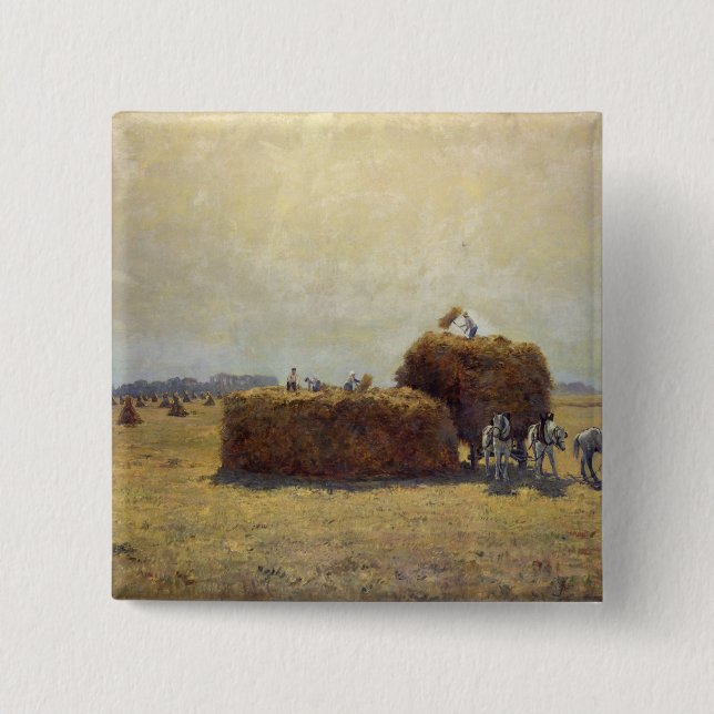 Badge Carré 5 Cm La récolte (Devant)