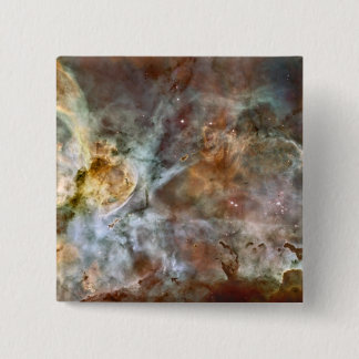 Badge Carré 5 Cm La région centrale de la Carina Nebula