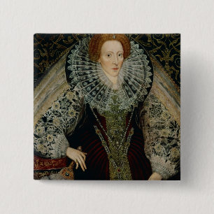 Badge Carré 5 Cm La Reine Elizabeth I, c.1585-90