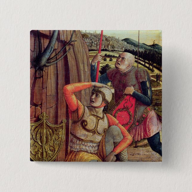 Badge Carré 5 Cm La résurrection (Devant)