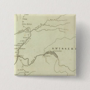 Badge Carré 5 Cm La Route d'Elbe à Paris