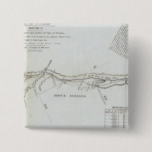 Badge Carré 5 Cm La route du Missouri à l'Oregon 5