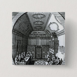 Badge Carré 5 Cm La salle de musique