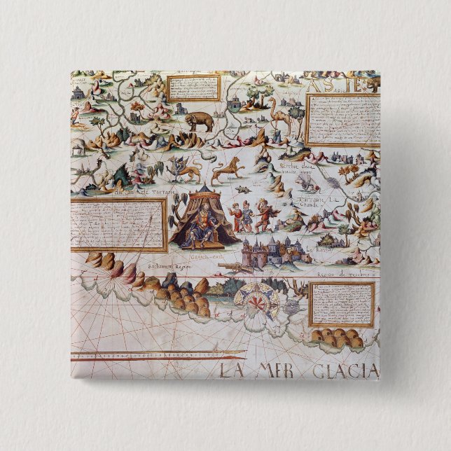 Badge Carré 5 Cm La Sibérie (Devant)