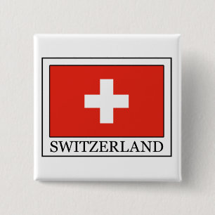 Badge Carré 5 Cm La Suisse