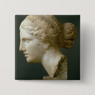 Badge Carré 5 Cm La tête de Kauffmann, romaine (marbre)