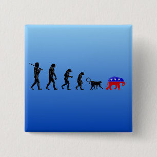 Badge Carré 5 Cm La théorie Democratic de décentralisation